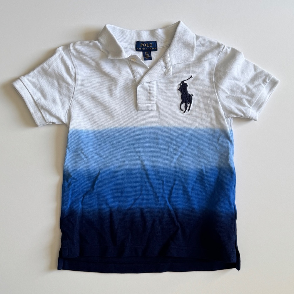 Polo by Ralph Lauren Kids Blue Ombre Shirt - Size 4 / 4T